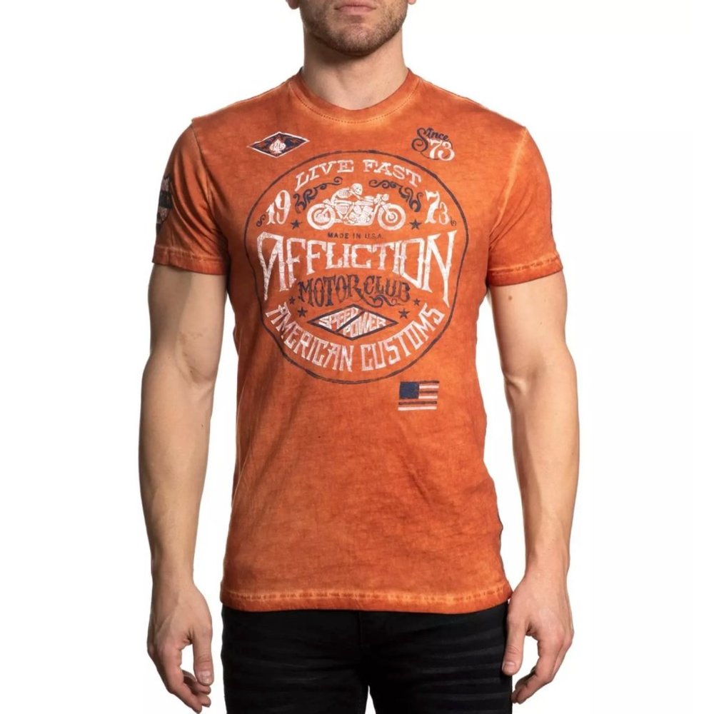 AFFLICTION Men's T-Shirt S/S AC CRUISER Premium Bl - Picture 4 of 9